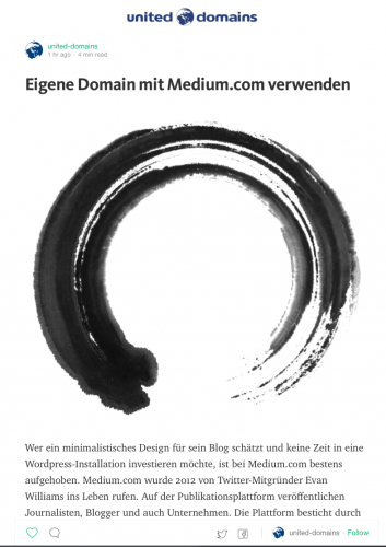 Medium.com united-domains